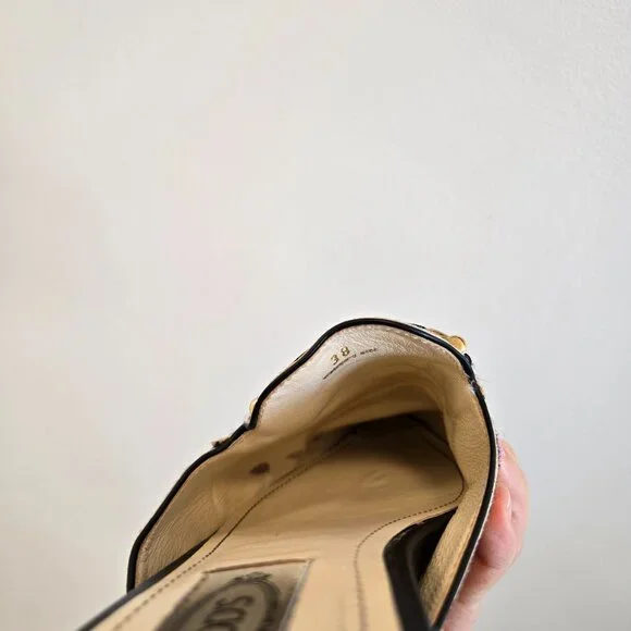 Tods shoes made in Italy leopard slip on 38 tod's 7 7.5 aminal print flats - Picture 6 of 8